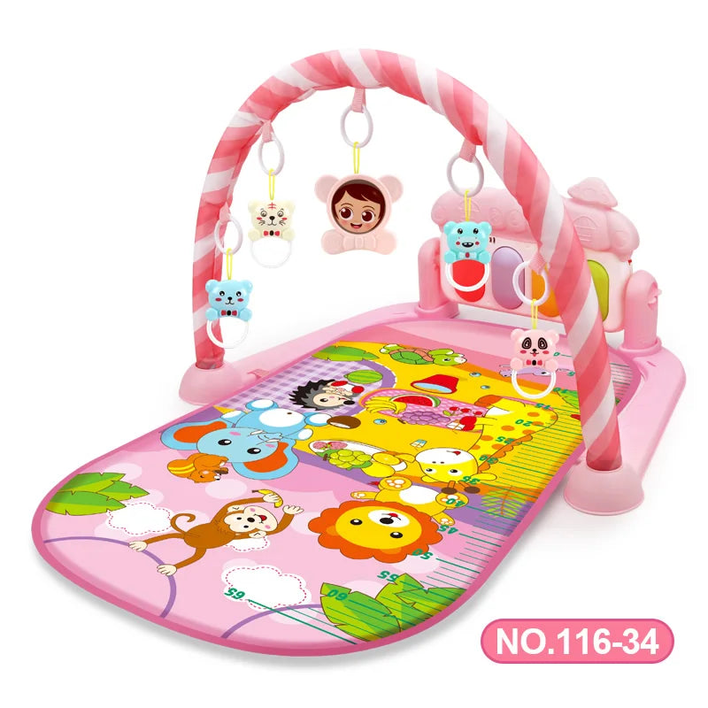 Baby Activity Gym Play Mat Musical Rack Kid Infant Multifunctional Fitness Frame Educational Crawling Carpet Toy Children Gift