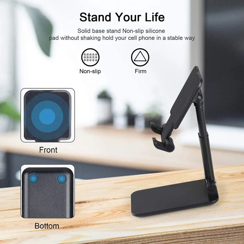 Mobile Phone Stand Desktop Lazy Bedside Universal Universal Support Stand Foldable and Hoisting Multi-Function Telescopic Adjust