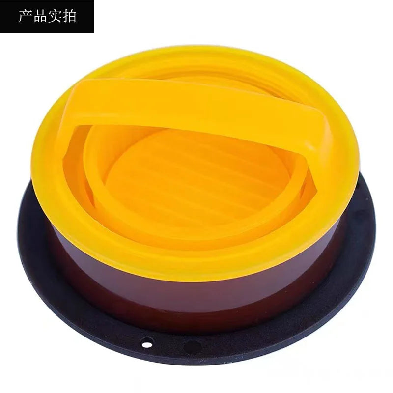 3 In 1 Round Shape Non-Stick Stuffed Hamburger Mold Beef Veggie Hamburger Meat Press Making Meat Presses Blotting Oil Paper